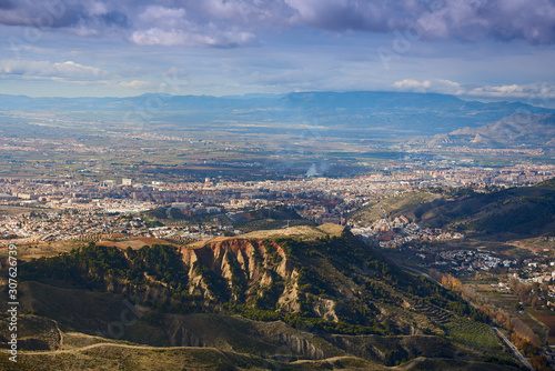  Landscape of the city of Granada in Spain. © franciscojavier