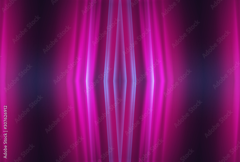 Fototapeta premium Dark abstract background with neon lines, glow. Bright neon glow.