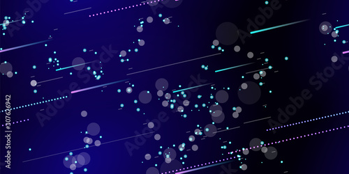 Fast Effect. Motion Neon. Seamless Pattern. Glitch
