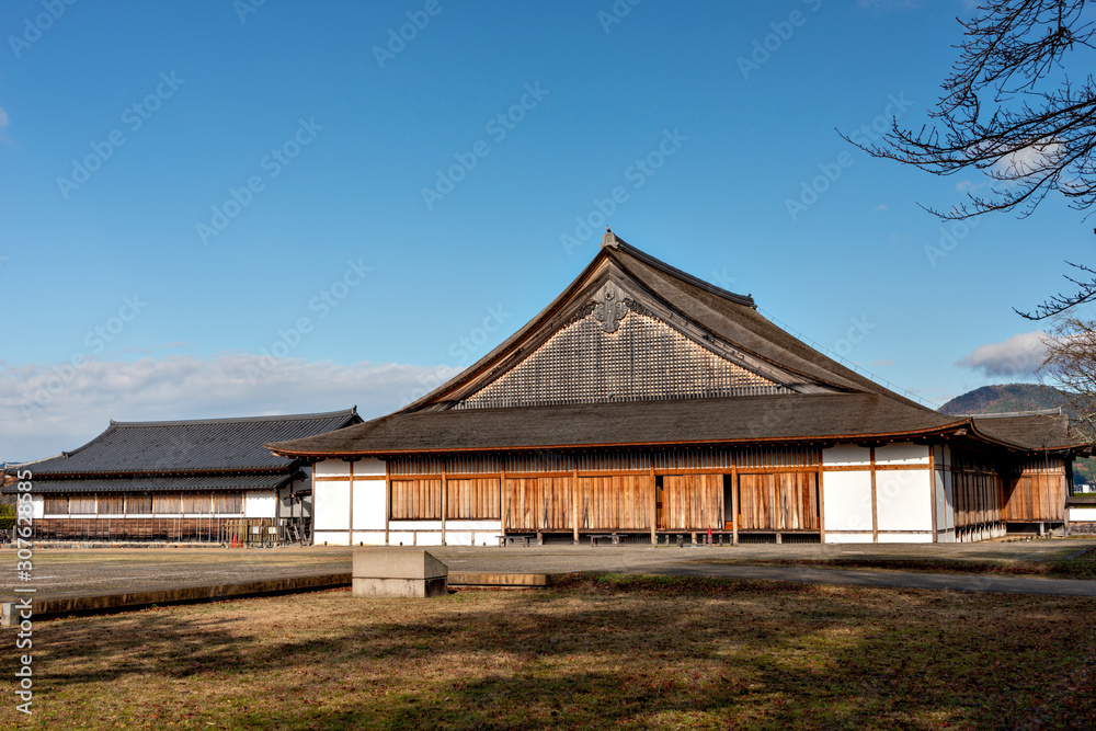 Oshoin (main hall) of Sasayama castle in Hyogo prefecture, Japan Oshoin (main hall) of Sasayama castle in Hyogo prefecture, Japan
