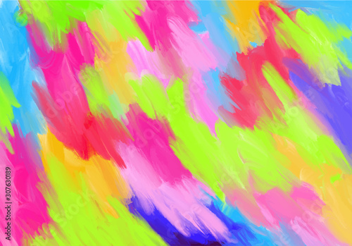 colorful fluorescent color hand painted abstract background