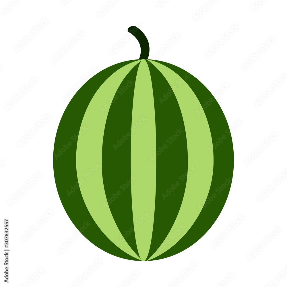 Watermelon Icon Vector Simple Design