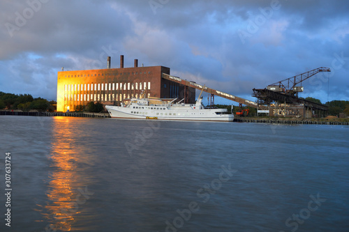 Kraftwerk und Hafen in Peenemünde photo