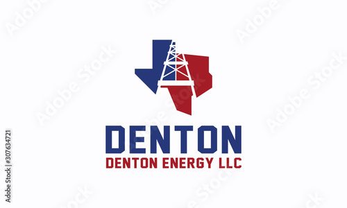 Texas And Pump Oil Vector Royalty Logo Design Inspirations