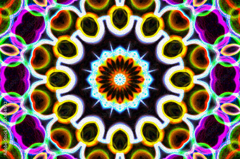 Dreamy style virtual kaleidoscope mandala for graphic resources, texture or background. Dreamy style virtual kaleidoscope mandala for graphic resources, texture or background.