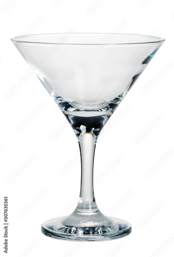 Empty wine glass isolated on a white background Empty wine glass isolated on a white background