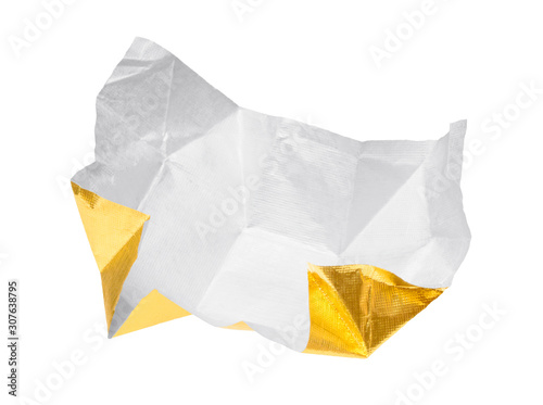 Candy wrapper isolated on white background