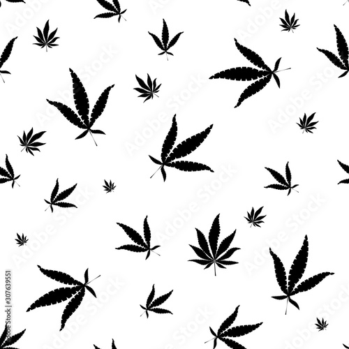 Marijuana, Cannabis icons. Set of medical marijuana icons. Drug consumption. © Tetiana