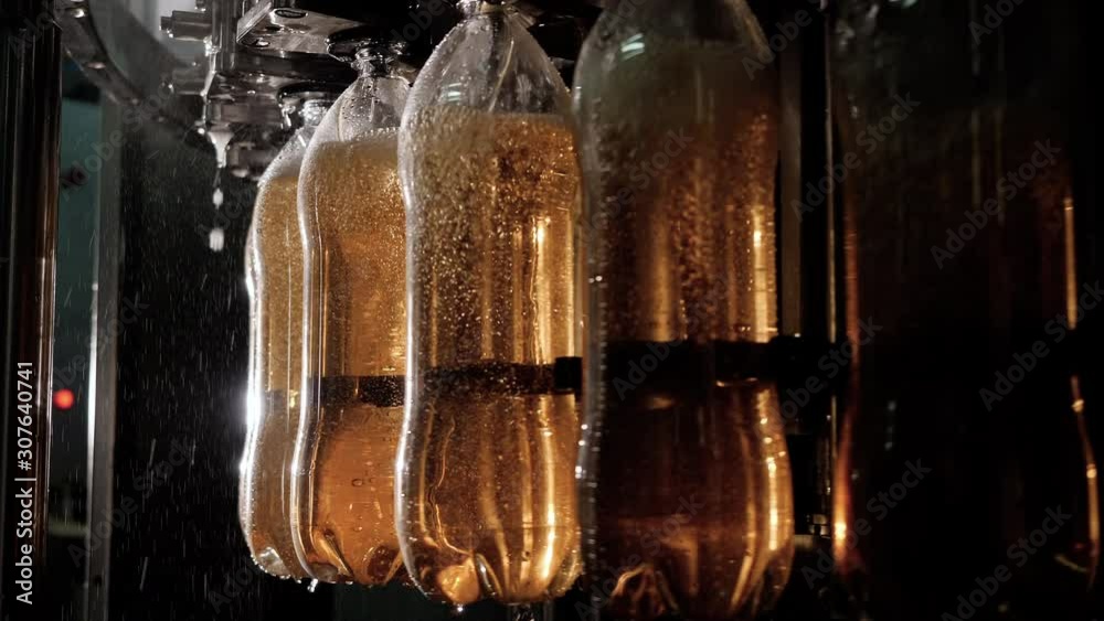 Manufacturing of carbonated, fizzy beverages, juices, soft drinks on ...