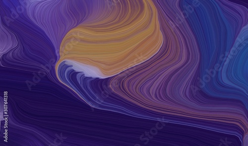 modern waves background illustration with very dark violet, pastel brown and light slate gray color
