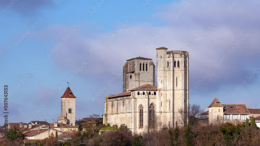 Time-lapse of the village of La Romieu in the south of France Time-lapse of the village of La Romieu in the south of France