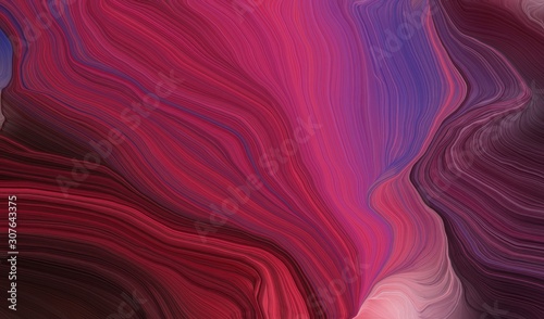 modern soft curvy waves background illustration with dark moderate pink, dark pink and moderate pink color