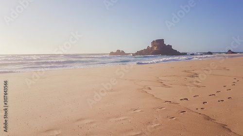 Praia da Castelejo, mysterious windy beach, which is difficult to reach, near Vila do Bispo, The Algarve, Portugal © conssuella