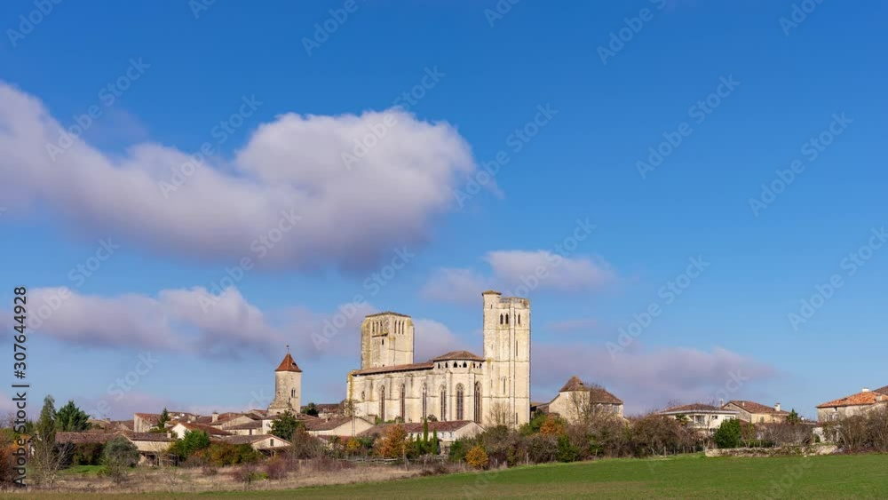Time-lapse of the village of La Romieu in the south of France