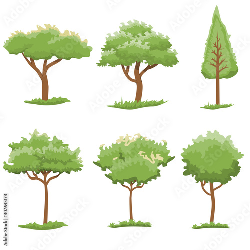 set of trees photo