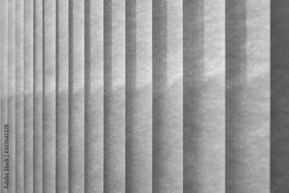 Fototapeta premium Abstract composition with window blinds close up view