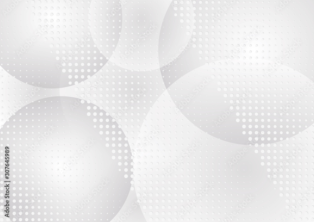 Abstract halftone dotted background. Transparency grunge pattern, dot, circles, shadow.  Gray modern optical pop art texture for posters, sites, business cards, cover, labels mock-up, vintage stickers