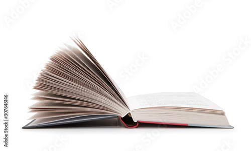 open book isolated on white background