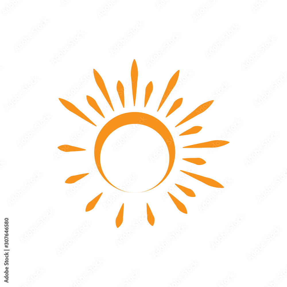 Sun Vector illustration Icon Sun Vector illustration Icon