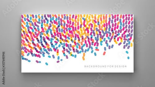 Abstract background with overlapping ovals. Vector illustration for print, textile, fabric, package, wrapping or cover.