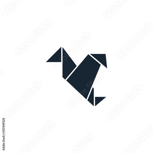Free Download Origami creative icon. From Handmade icons collection. Isolated Origami sign on white background - GFXLoad