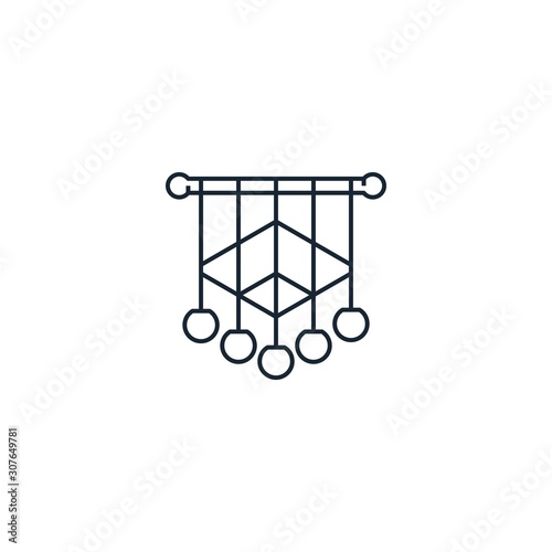 macrame creative icon. From Handmade icons collection. Isolated macrame sign on white background