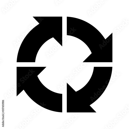 Obraz na płótnie Balck vector arrow isolated on white background. w salonie