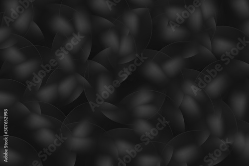 Background from abstract black circles or balls similar to flickering lights in defocus.