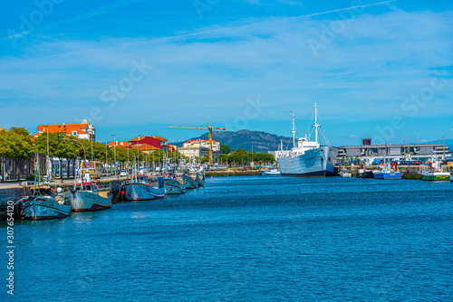 Gil Eannes rescue ship moored at Viana do Castelo in Portugal