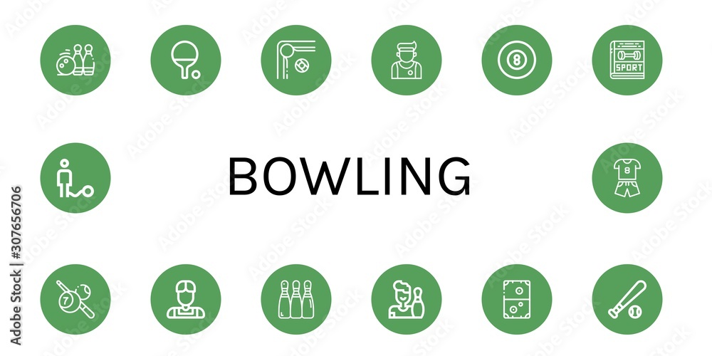 Set of bowling icons such as Bowling pins, Ping pong, Billiard, Athlete, Sport, Bowling, Air hockey, Baseball ball, Ball , Set of bowling icons such as Bowling pins, Ping pong, Billiard, Athlete, Sport, Bowling, Air hockey, Baseball ball, Ball ,