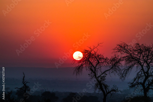 sunset in Kruger park