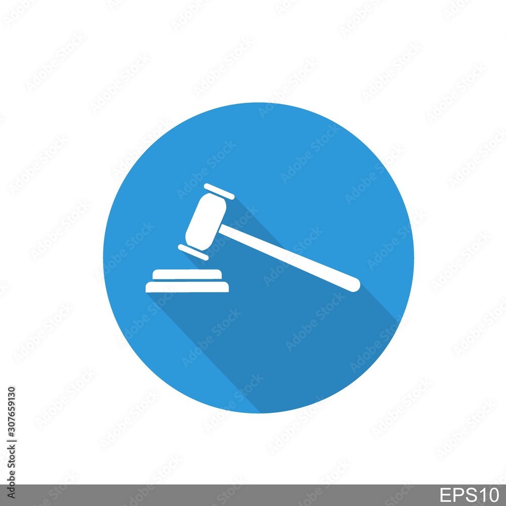 Gavel law icon vector logo template Gavel law icon vector logo template