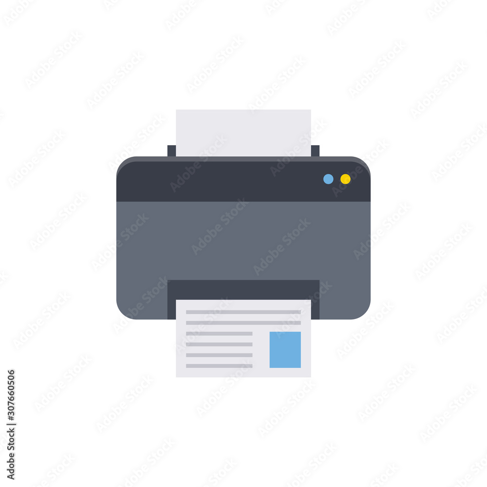 Printer Vector Glyph Icon. Pixel perfect