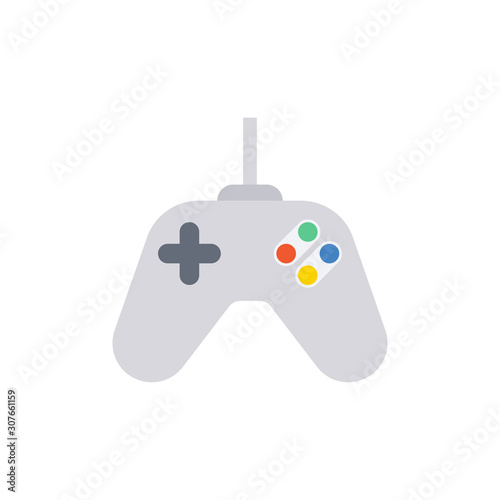 Gamepad Vector Flat Illustration. Pixel perfect Icon Style.