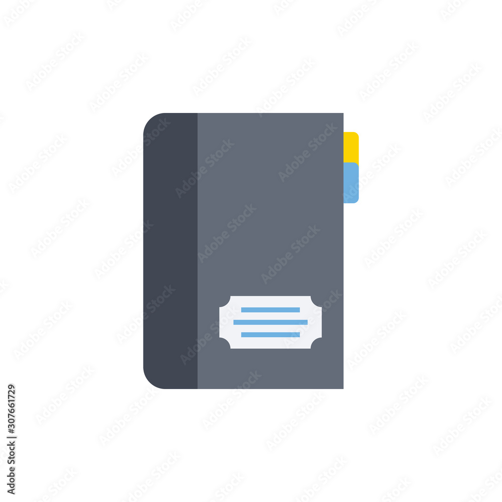 Notebook Vector Flat Illustration. Pixel perfect Icon Style. Notebook Vector Flat Illustration. Pixel perfect Icon Style.