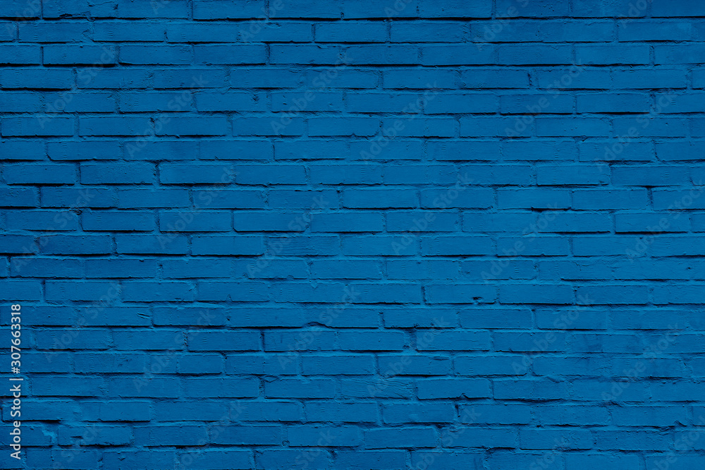 Classic blue brick wall texture close up. Top view. Modern brick wall wallpaper design for web or graphic art projects. Classic blue brick wall texture close up. Top view. Modern brick wall wallpaper design for web or graphic art projects.