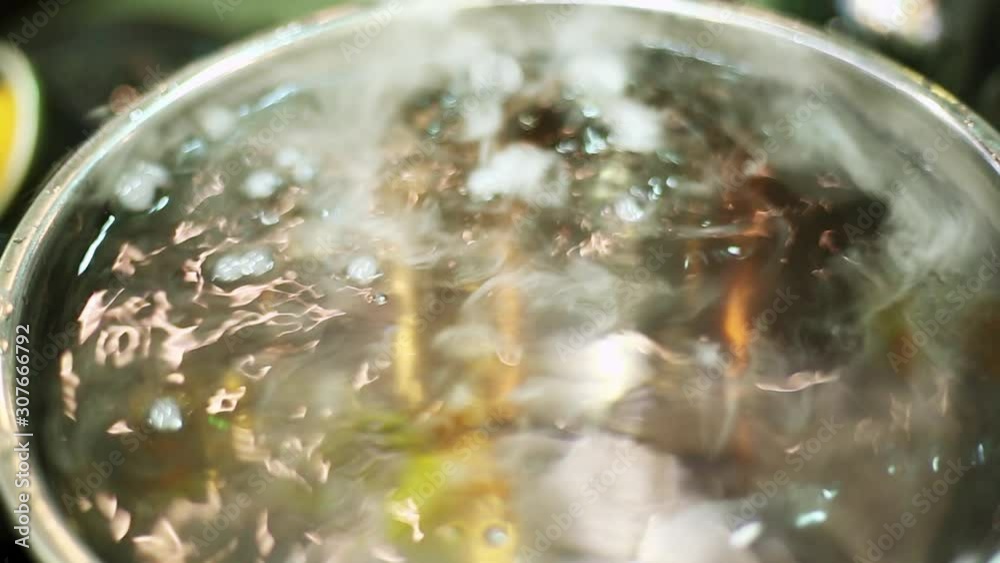 Smoking drink cocktail . Halloween and nightlife concepts.