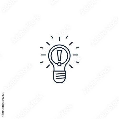 Idea creative icon. From Entrepreneurship icons collection. Isolated Idea sign on white background