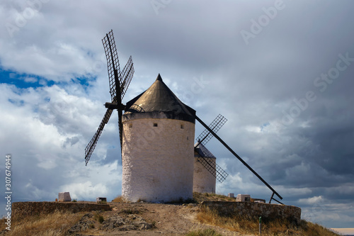 molinos del municipio de Consuegra en castilla la mancha, España
