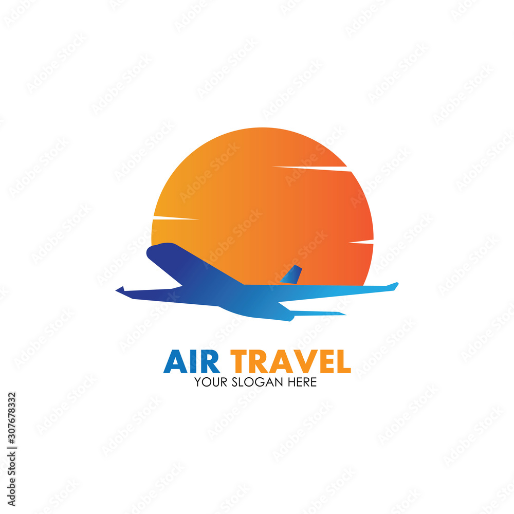 Air Travel logo vector icon design template-vector Air Travel logo vector icon design template-vector