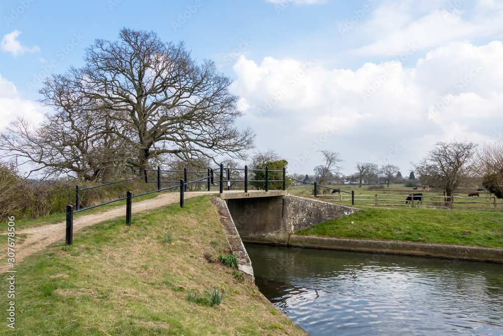 Bridge over the Canal at Papercourt Lock Bridge over the Canal at Papercourt Lock