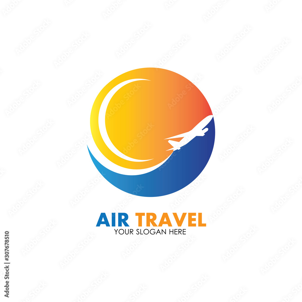 Air Travel logo vector icon design template-vector Air Travel logo vector icon design template-vector