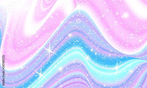 Unicorn rainbow. Vector. Fantasy universe