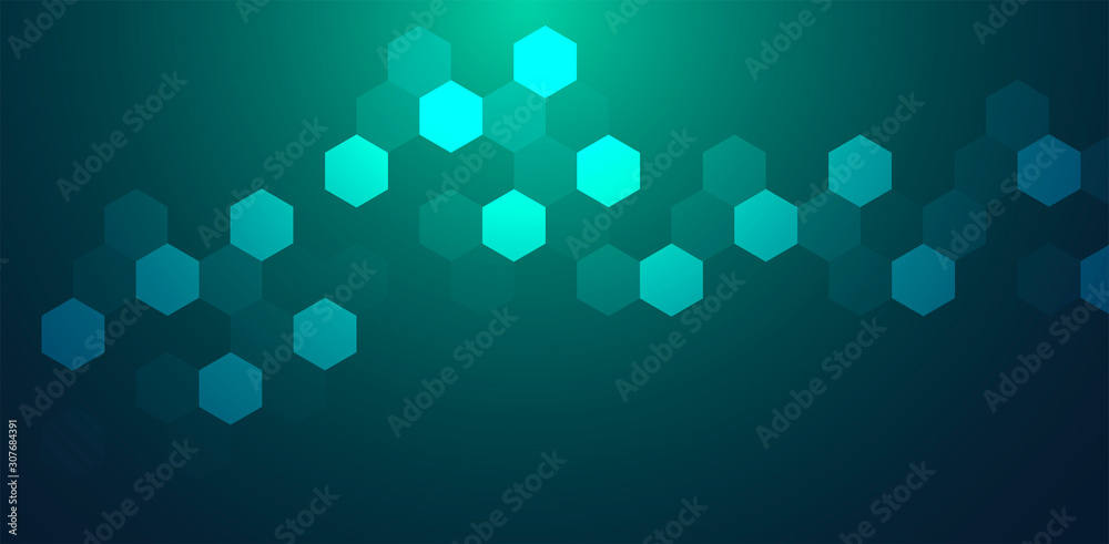 sfondo esagoni, tecnologia, connessioni, 