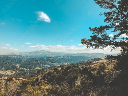 view of California mountains