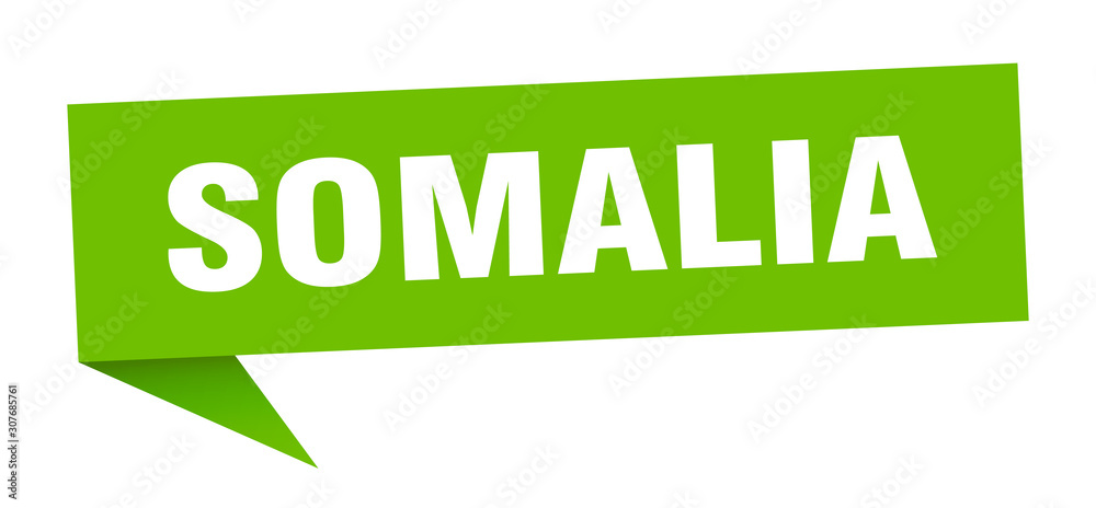 Somalia sticker. Green Somalia signpost pointer sign Somalia sticker. Green Somalia signpost pointer sign