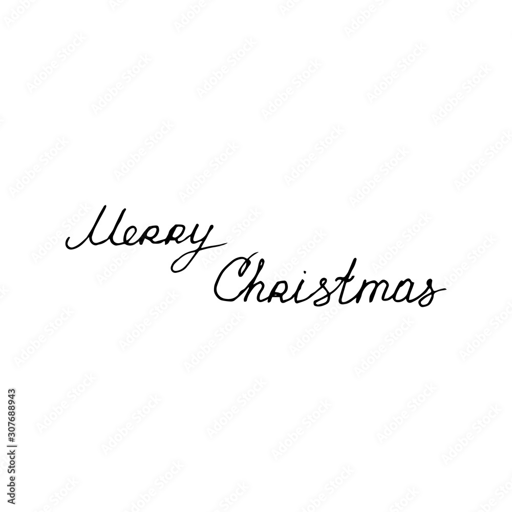 Lettering Ink Pen letters Merry Christmas. Hand draw sketch. Vector calligraphy illustration isolated on white background. Typography for banners, badges, postcard, t-shirt, prints, posters. EPS10 Lettering Ink Pen letters Merry Christmas. Hand draw sketch. Vector calligraphy illustration isolated on white background. Typography for banners, badges, postcard, t-shirt, prints, posters. EPS10