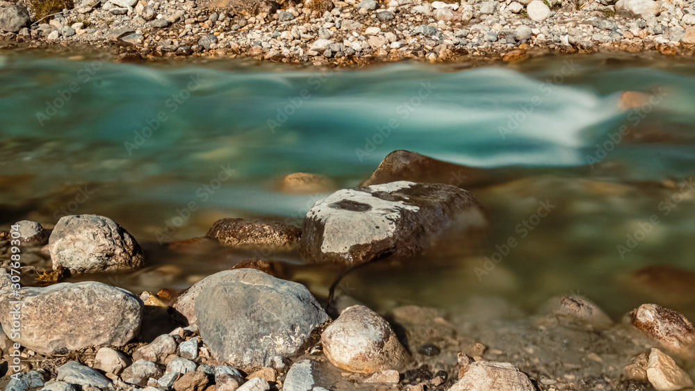 Beautiful alpine view with silky water effect at Hinterriss, Tyrol, Austria Beautiful alpine view with silky water effect at Hinterriss, Tyrol, Austria