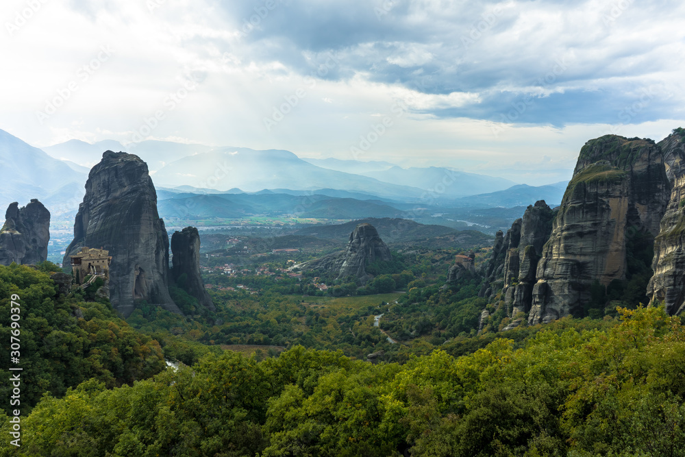 view of the canyon in meteora
