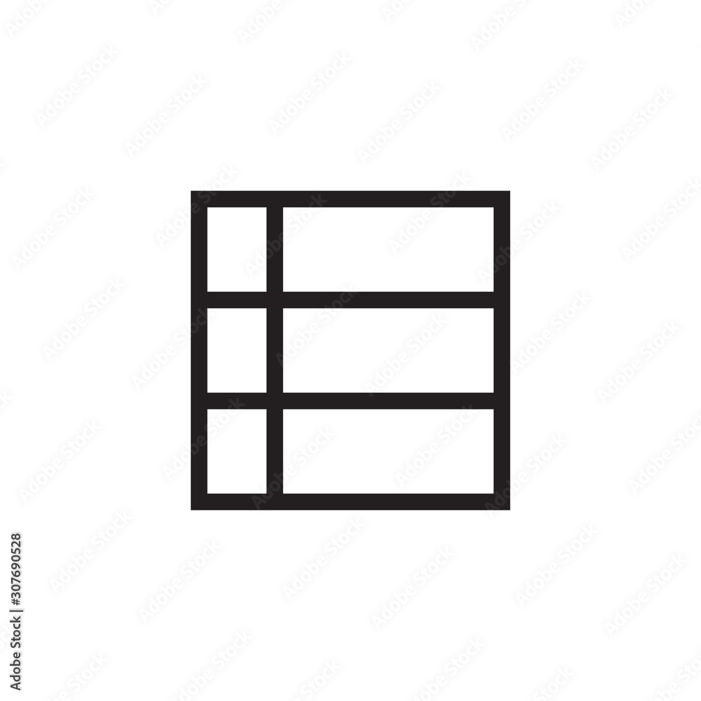 Layout arrange icon vector isolated on background. Trendy graphic symbol. Pixel perfect. illustration EPS 10. - Vector.